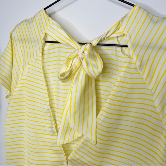 ZARA - Trafaluc Stripe V-back Blouse S - Picture 6 of 10